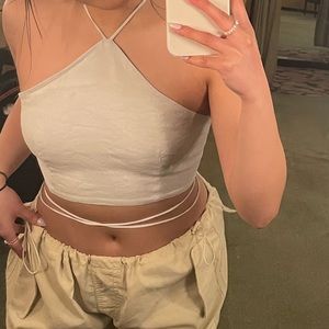 Zara tied backless top